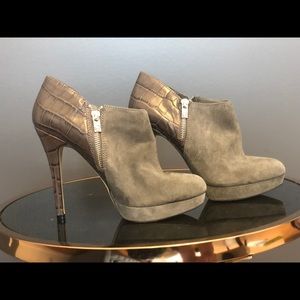 Michael Kors leather and suede heels!